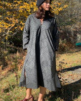 MONK DRESS - GREY / CHARCOAL